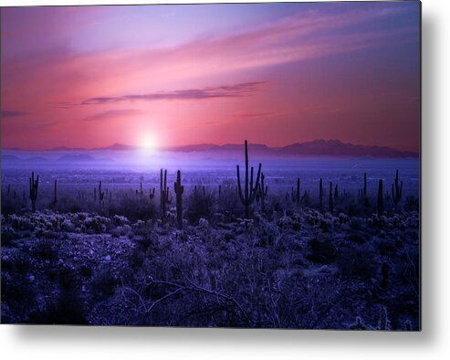 Sunrise Metal Print featuring the photograph Arizona Sunrise by Jim Painter