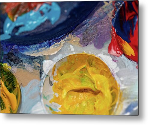 Art Metal Print featuring the photograph Art Palette Colorful 2 by Amelia Pearn