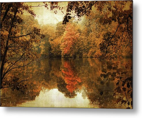 Autumn Metal Print featuring the photograph Autumn Reflected by Jessica Jenney
