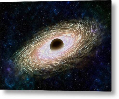 Concepts & Topics Metal Print featuring the photograph Black hole 01 by Daniel Rocal - PHOTOGRAPHY