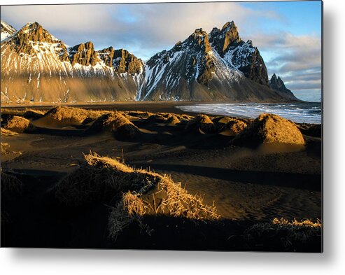 Iceland Metal Print featuring the photograph The Language Of Light - Black Sand Beach, Iceland by Earth And Spirit