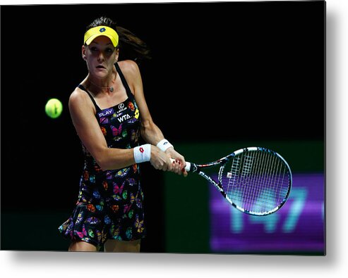 Tennis Metal Print featuring the photograph BNP Paribas WTA Finals: Singapore 2014 - Day Two by Julian Finney