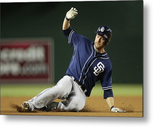Motion Metal Print featuring the photograph Chase Headley by Christian Petersen