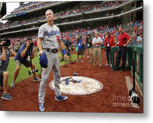 People Metal Print featuring the photograph Chase Utley by Hunter Martin