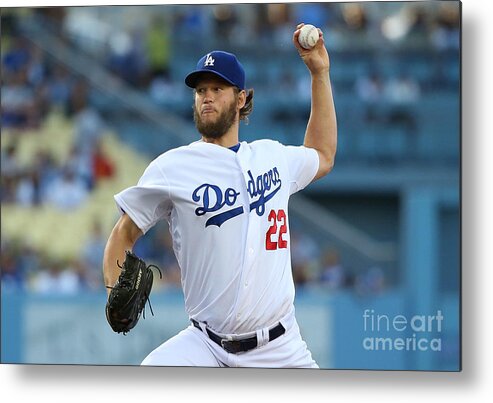 People Metal Print featuring the photograph Clayton Kershaw by Victor Decolongon