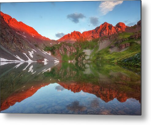 Clear Lake Metal Print featuring the photograph Clear Lake Alpenglow by Darren White