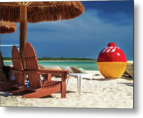 Cozumel Metal Print featuring the photograph Cozumel Dream Beach at Punta Sur Mexico by Peter Herman