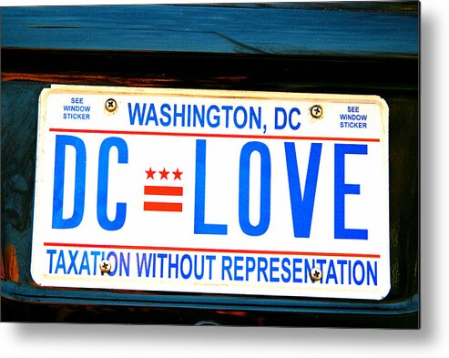 Travel Metal Print featuring the photograph DC Love by Claude Taylor