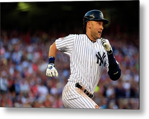 People Metal Print featuring the photograph Derek Jeter by Rob Carr
