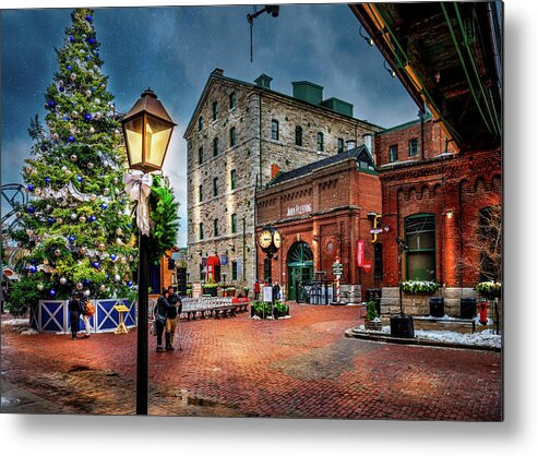 Christmas Metal Print featuring the photograph Distillery Christmas by Dee Potter