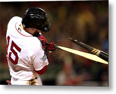 St. Louis Cardinals Metal Print featuring the photograph Dustin Pedroia by Jamie Squire