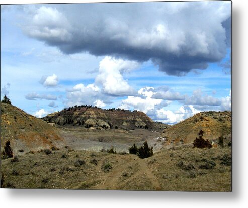 Badlands Metal Print featuring the photograph Eastern Montana Badlands by Katie Keenan