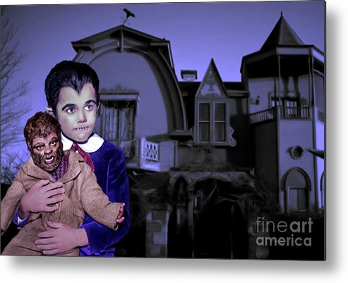 Eddie Munster Metal Print featuring the photograph Eddie Munster and his House by Franchi Torres