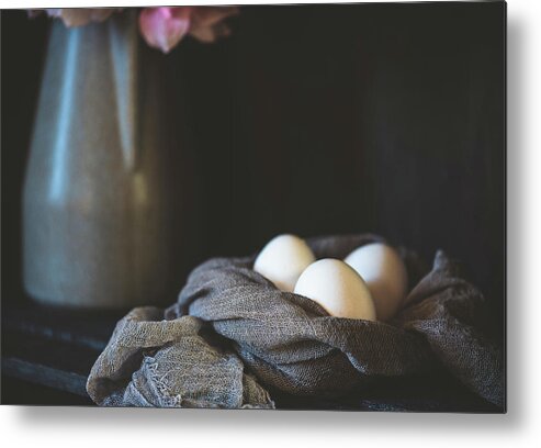 Eggs Metal Print featuring the photograph Eggs by Lori Rowland