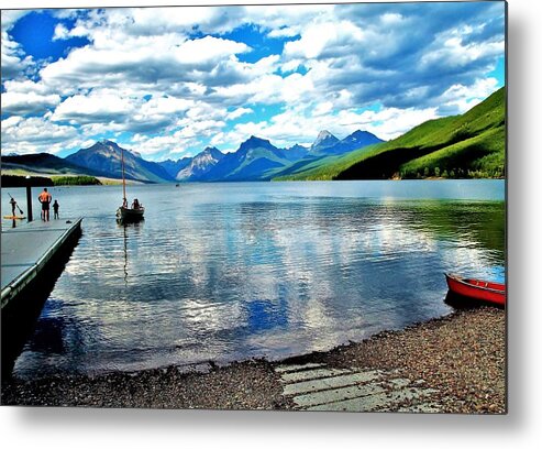 Lake Mcdonald Metal Print featuring the photograph End To That Perfect Day Montana by William Rockwell