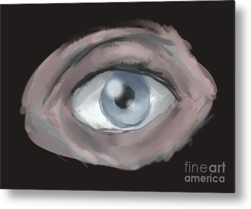 Eye Metal Print featuring the digital art Eye by Jayson Halberstadt