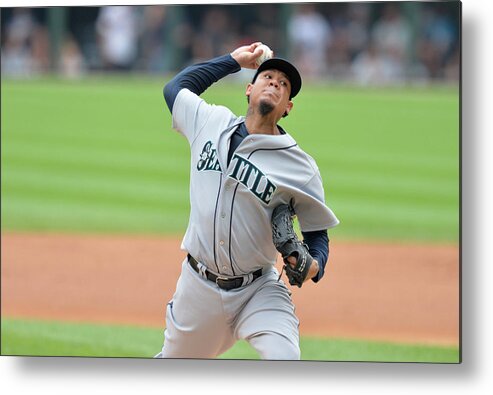 People Metal Print featuring the photograph Felix Hernandez by Brian Kersey
