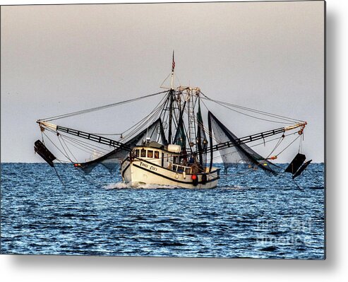 Shrimp Metal Print featuring the photograph Fernandina Shrimp Boat by Scott Moore