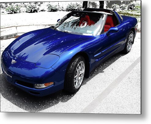 Automobiles Metal Print featuring the photograph Fifty Years of Vette's by John Schneider