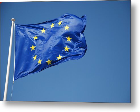 Cut Out Metal Print featuring the photograph Flag Of The European Union by Sean_Warren