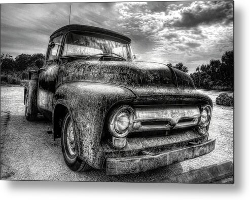 Rust Metal Print featuring the mixed media Ford f-100 by Mal Bray