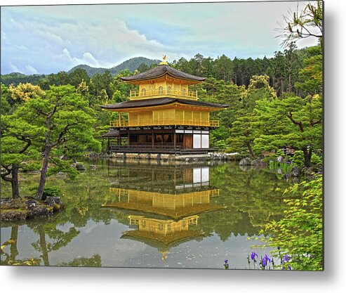 Golden Pavilion Metal Print featuring the photograph Golden Pavilion - Kyoto, Japan by Richard Krebs
