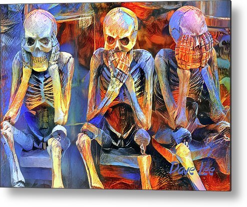 Hear No Evil Metal Print featuring the digital art Good Living Suggestions by Dave Lee