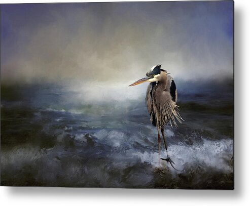 Heron Metal Print featuring the photograph Great Blue Heron by Theresa Tahara