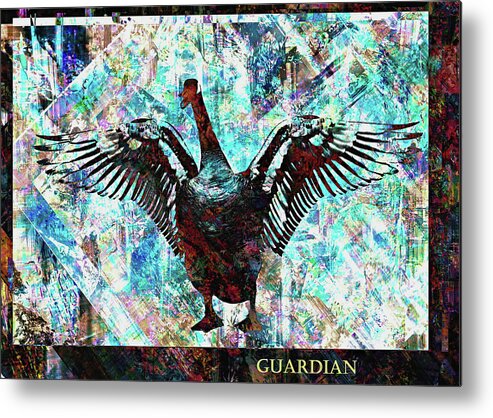 Abstract Metal Print featuring the photograph Guardian by Dutch Bieber