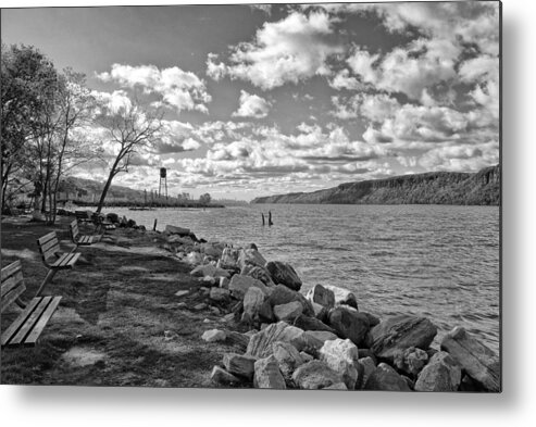 River Metal Print featuring the photograph Hudson River New York City View by Russ Considine