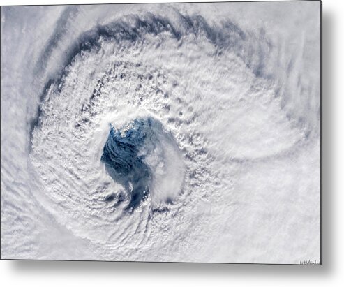 Hurricane Florence Eye Metal Print featuring the photograph Hurricane Florence by Weston Westmoreland