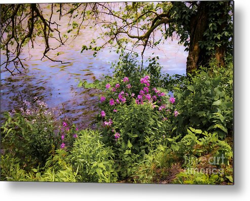 Impressionist Metal Print featuring the photograph Impressionistic Geneva Illinois by Veronica Batterson