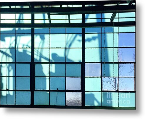 Industrial Window Metal Print featuring the photograph Industrial Window by Flavia Westerwelle