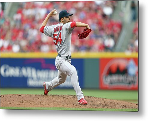 Great American Ball Park Metal Print featuring the photograph Jaime Garcia by Andy Lyons