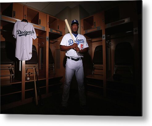 Media Day Metal Print featuring the photograph Juan Uribe by Christian Petersen