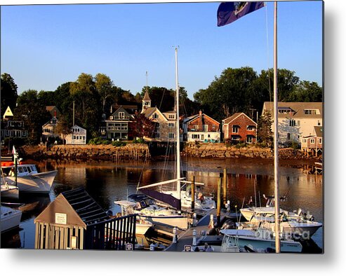 Maine Metal Print featuring the photograph Kennebunkport Harbor by Lennie Malvone