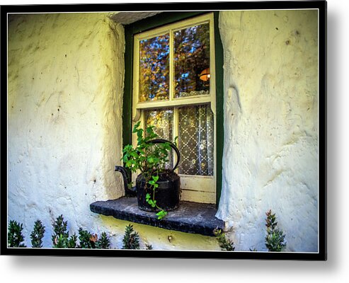 Kettle Metal Print featuring the photograph Kettle on the Window Sill by Regina Muscarella