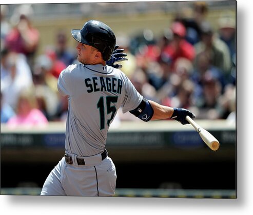 American League Baseball Metal Print featuring the photograph Kyle Seager by Hannah Foslien