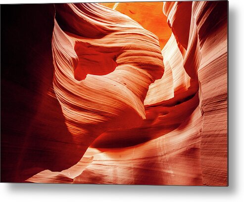 Antelope_canyon Metal Print featuring the photograph Lady in the Wind, Antelope Canyon by Bradley Morris