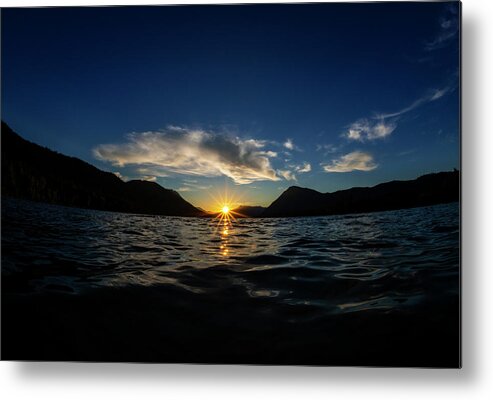 Sunny Metal Print featuring the photograph Lake Wenatchee Sunset by Pelo Blanco Photo