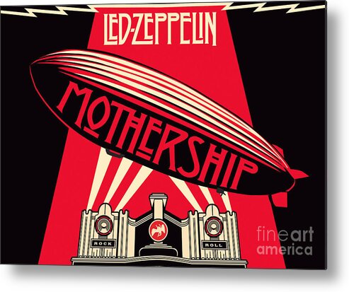 Led Zeppelin Metal Print featuring the photograph Led Zeppelin Mothership by Action