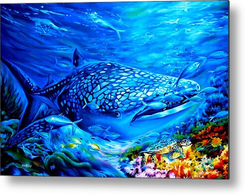 Fish Metal Print featuring the painting Life Undersea by Olaoluwa Smith