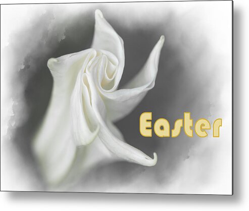 Easter Metal Print featuring the mixed media Lily by Moira Law