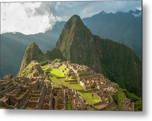Peru Metal Print featuring the photograph Machu Picchu by Karen Smale