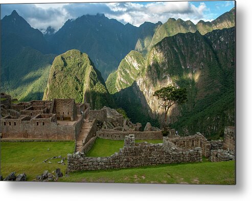 Peru Metal Print featuring the photograph Machu Picchu Mountains by Karen Smale