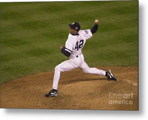 People Metal Print featuring the photograph Mariano Rivera by Ezra Shaw