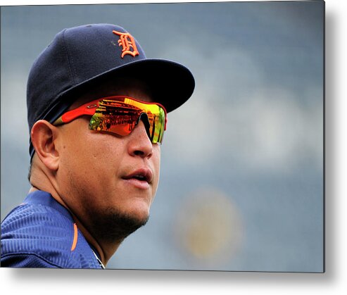 People Metal Print featuring the photograph Miguel Cabrera by Ed Zurga