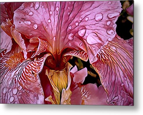 Flora Metal Print featuring the photograph Morning Rain in the Garden by Bruce Bley