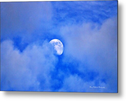 Moon Metal Print featuring the photograph Mysterious Moon by Mary Walchuck