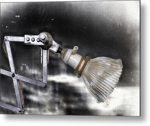 Light Metal Print featuring the photograph Old Light by Steven Digman